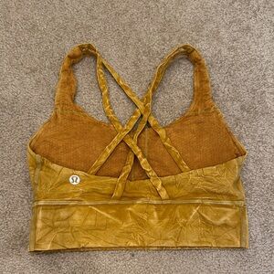 Lululemon Mustard Yellow Sports Bra 4